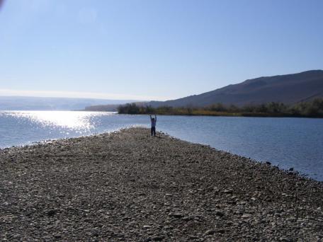 This picture is to take your mind off the pig image. My grandson at the Columbia River, near our home.